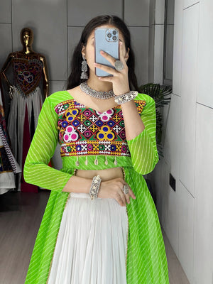 Navratri Printed Kurti Lehenga Set