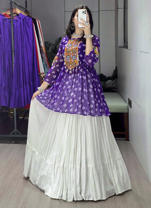 Navratri Purple Megha Lehenga Set