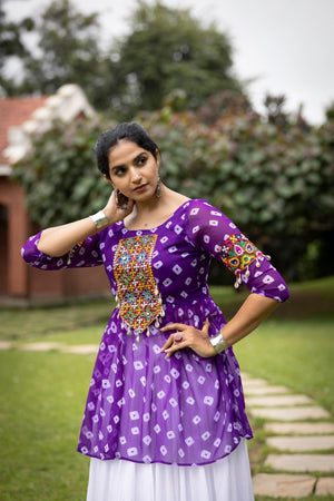 Navratri Purple Megha Lehenga Set