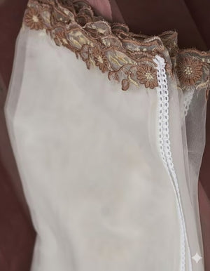 Rayon Slub Embroidered Kurta Pant Dupatta Set – Ivory