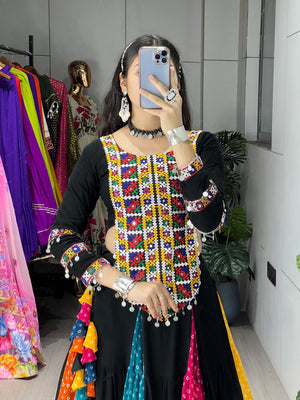 Navratri Multicolor Virangana Lehenga Set