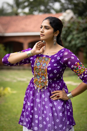 Navratri Purple Megha Lehenga Set
