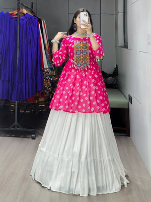 Navratri Pink Megha Lehenga Set