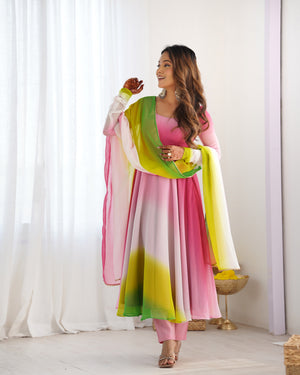 Georgette Designer Anarkali Set – Onion