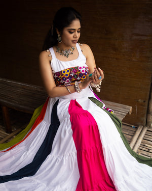 Navratri Multicolor Rangili Lehenga Set
