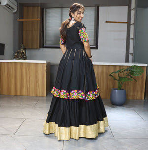 Navratri Black Charming Lehenga Set