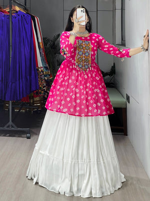 Navratri Pink Megha Lehenga Set