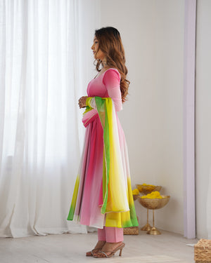 Georgette Designer Anarkali Set – Onion