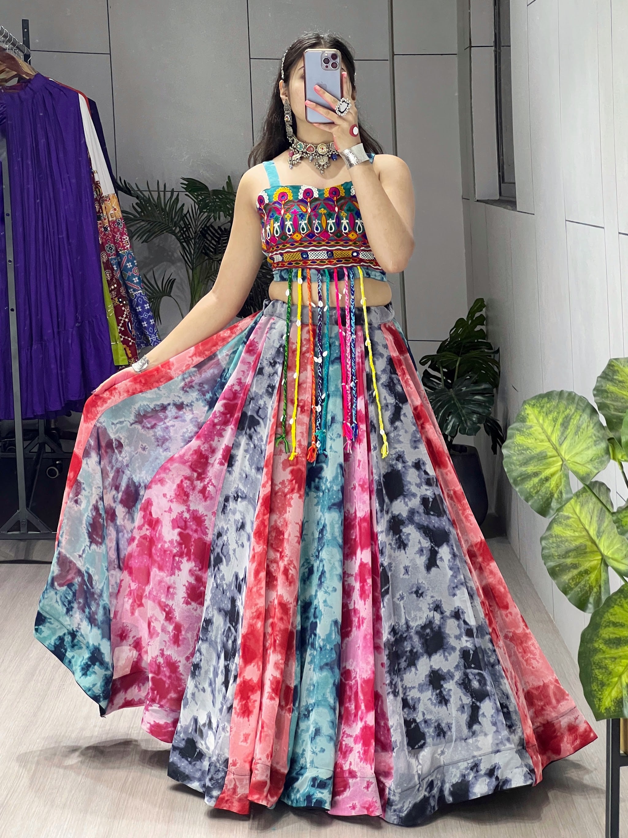 Navratri Multicolor Radhaa Lehenga Set