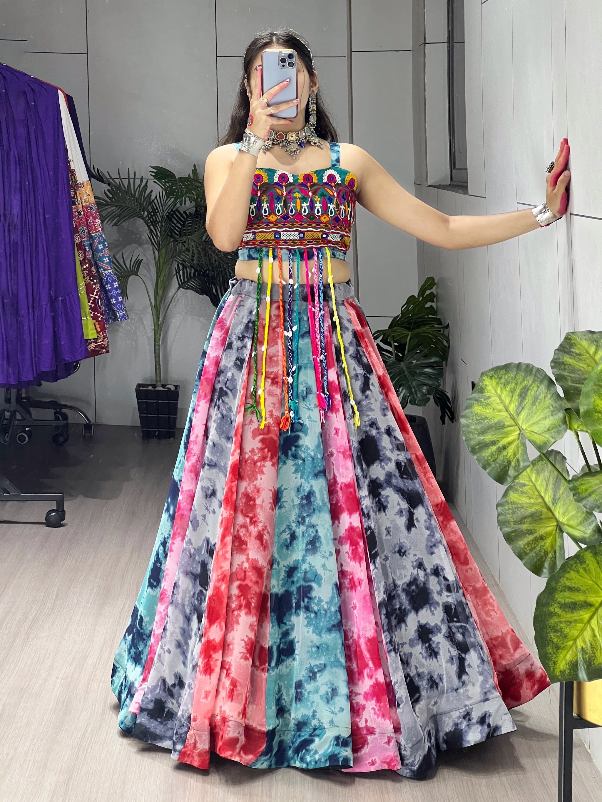 Navratri Multicolor Radhaa Lehenga Set