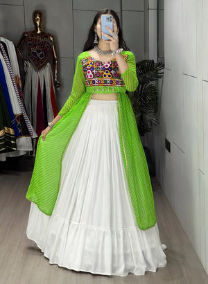 Navratri Printed Kurti Lehenga Set