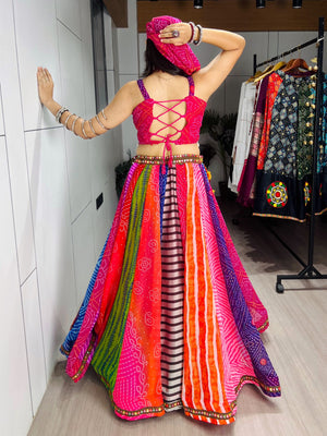 Navratri Multicolor Rangili Lehenga Set