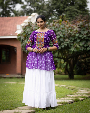 Navratri Purple Megha Lehenga Set