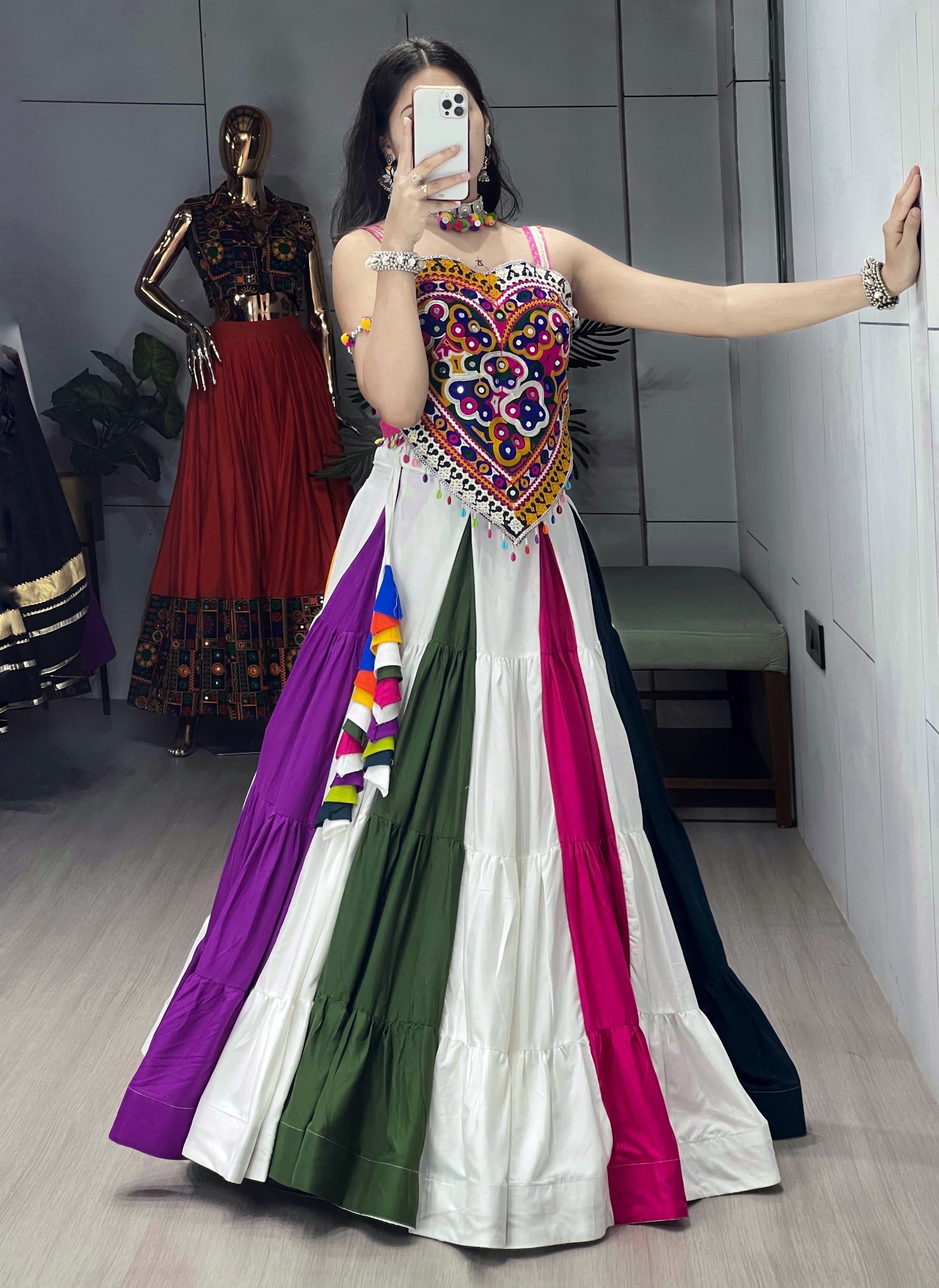 Navratri Multicolor Lehenga Kediya Sets