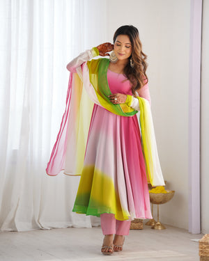 Georgette Designer Anarkali Set – Onion