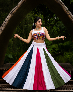 Navratri Multicolor Rangili Lehenga Set