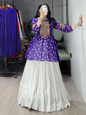 Navratri Purple Megha Lehenga Set