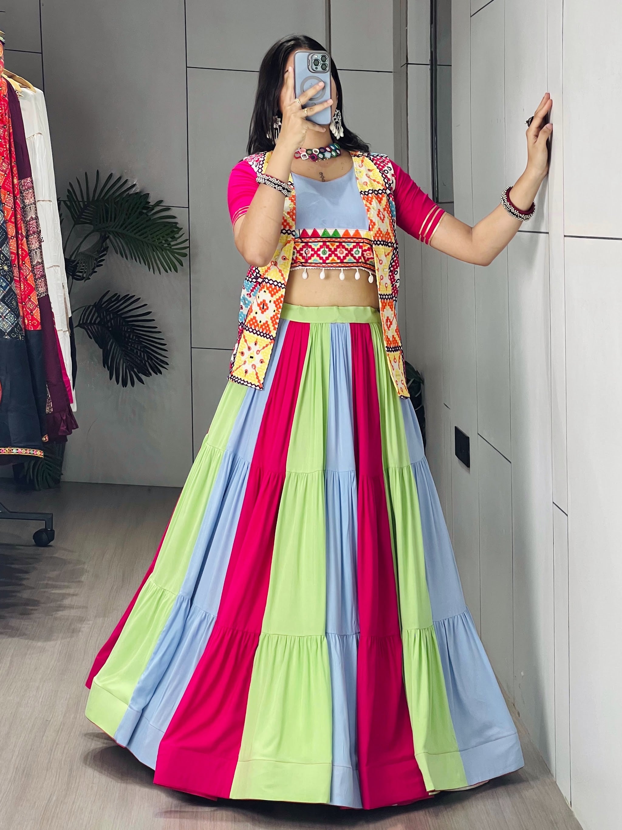 Navratri Triveni Lehenga Set