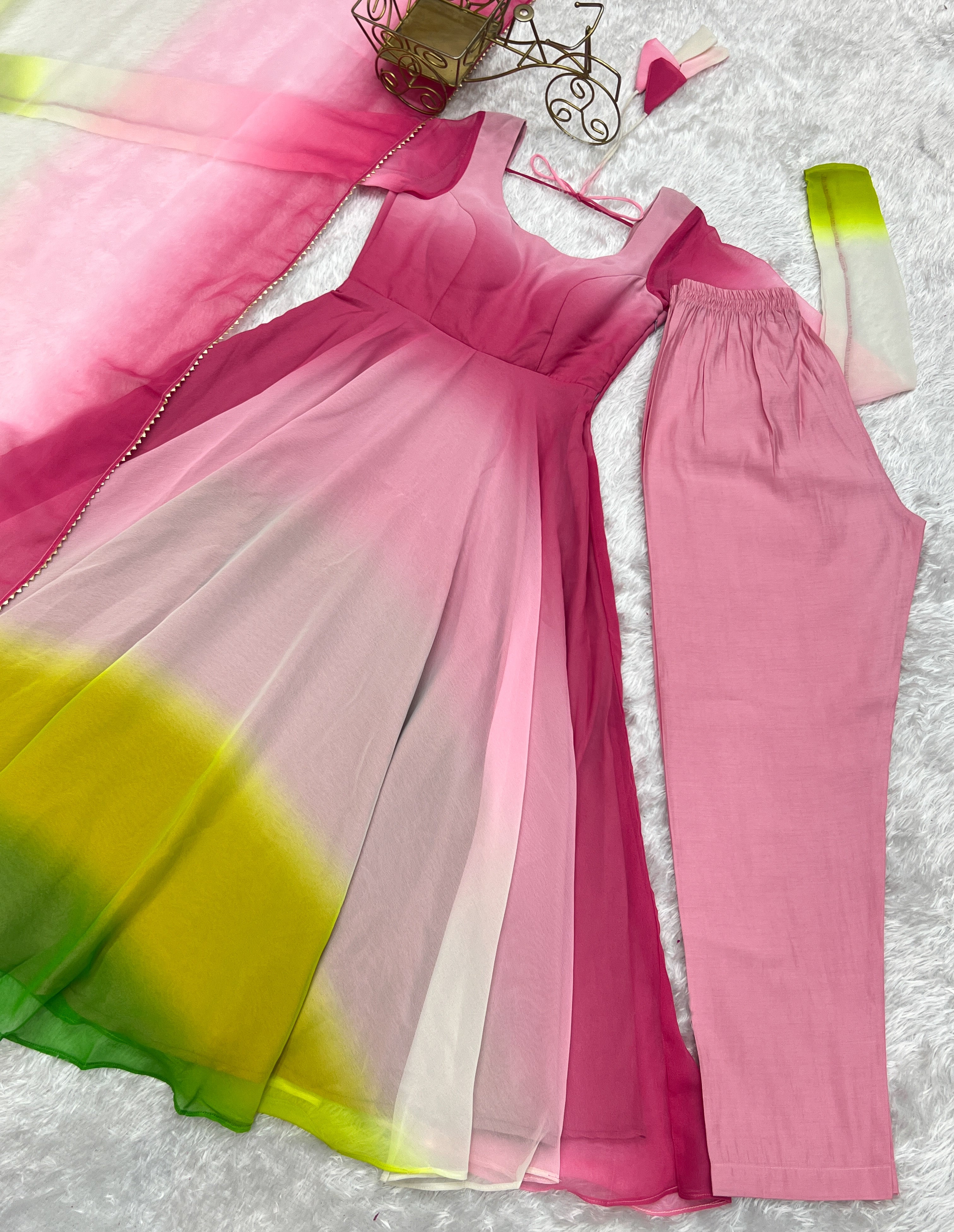 Georgette Designer Anarkali Set – Onion