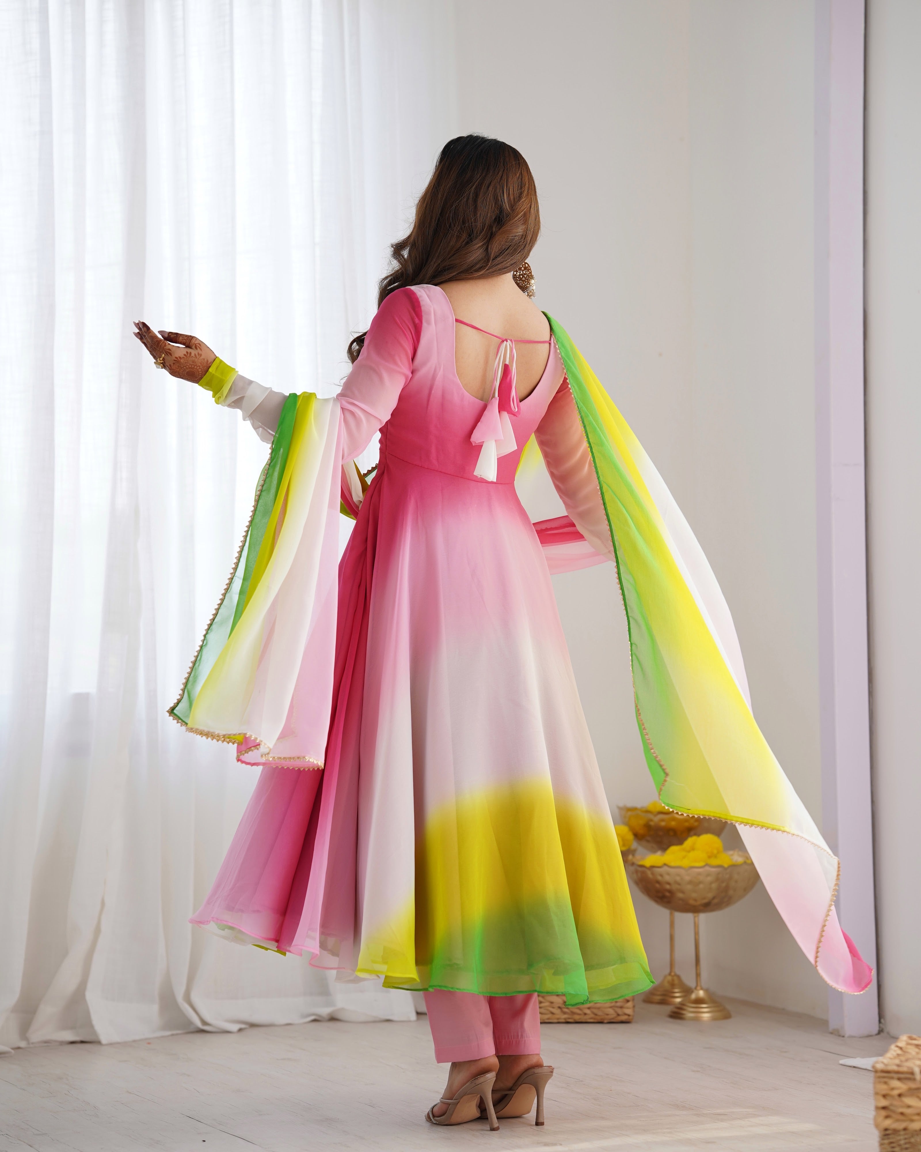Georgette Designer Anarkali Set – Onion