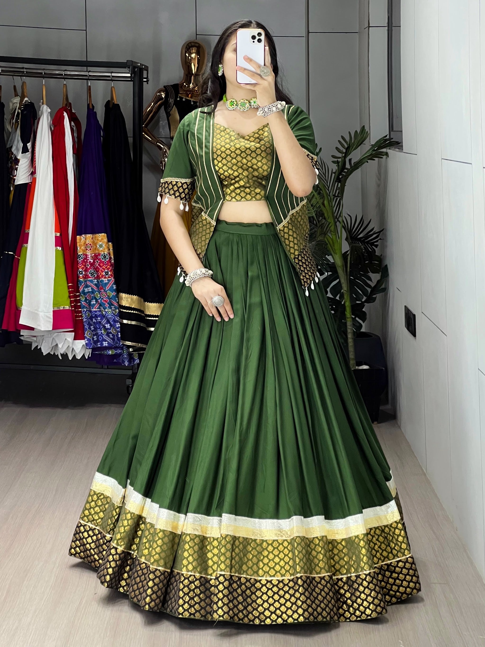 Navratri Mehendi Lehenga Set