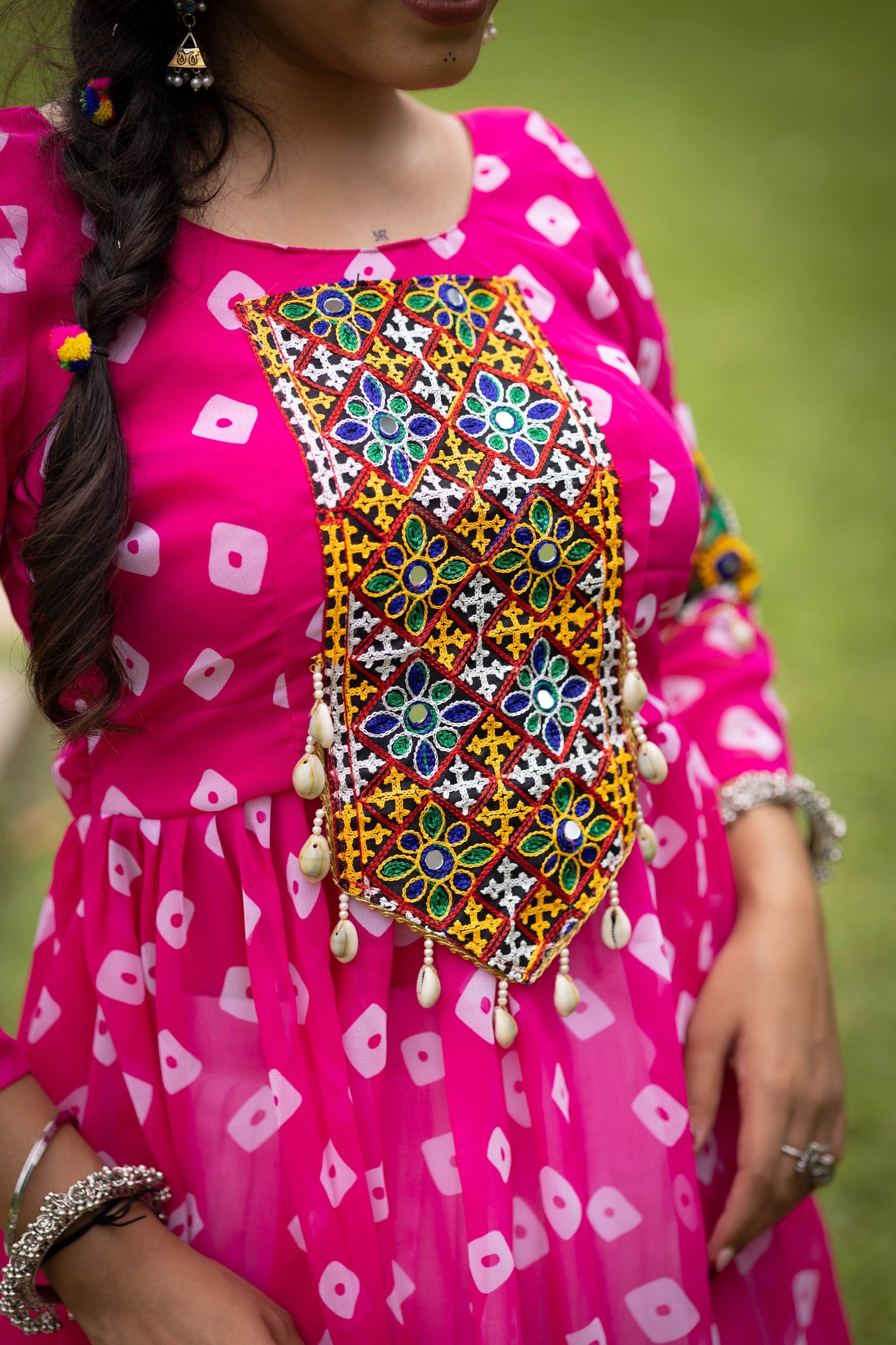 Navratri Pink Megha Lehenga Set