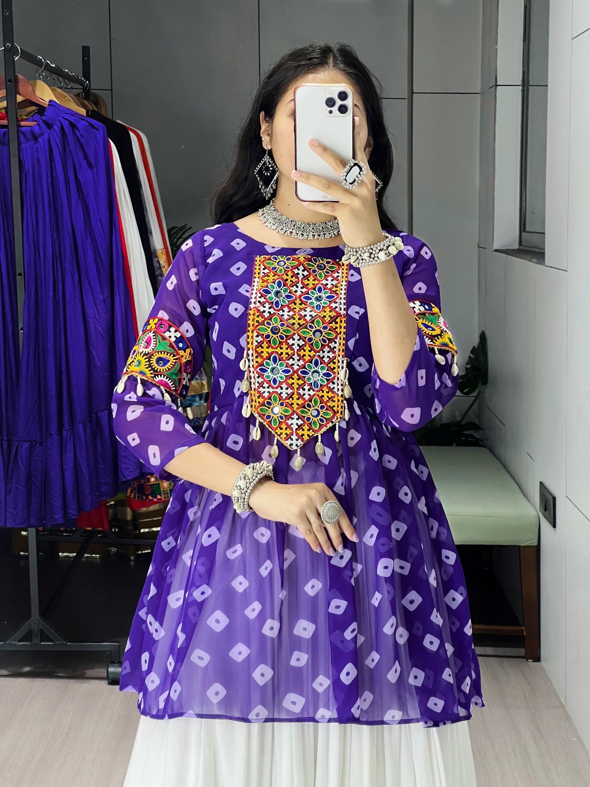Navratri Purple Megha Lehenga Set