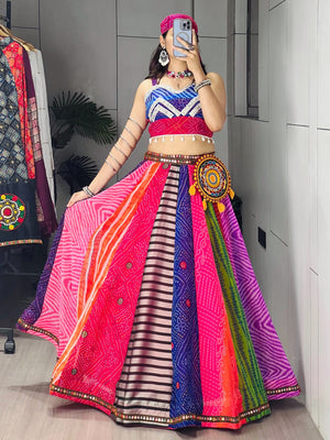 Navratri Multicolor Rangili Lehenga Set