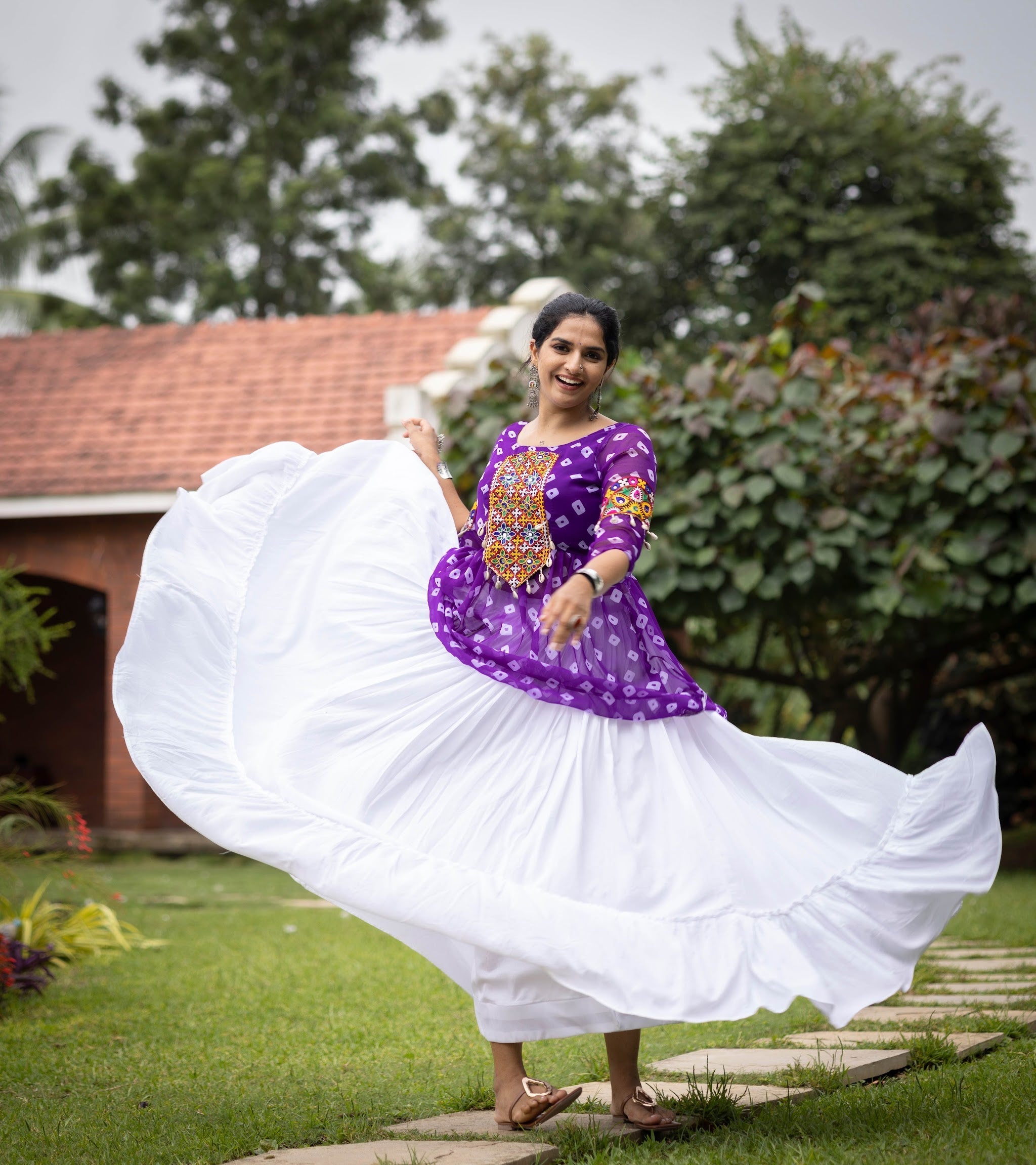 Navratri Purple Megha Lehenga Set