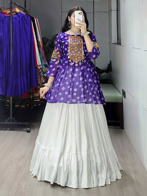 Navratri Purple Megha Lehenga Set