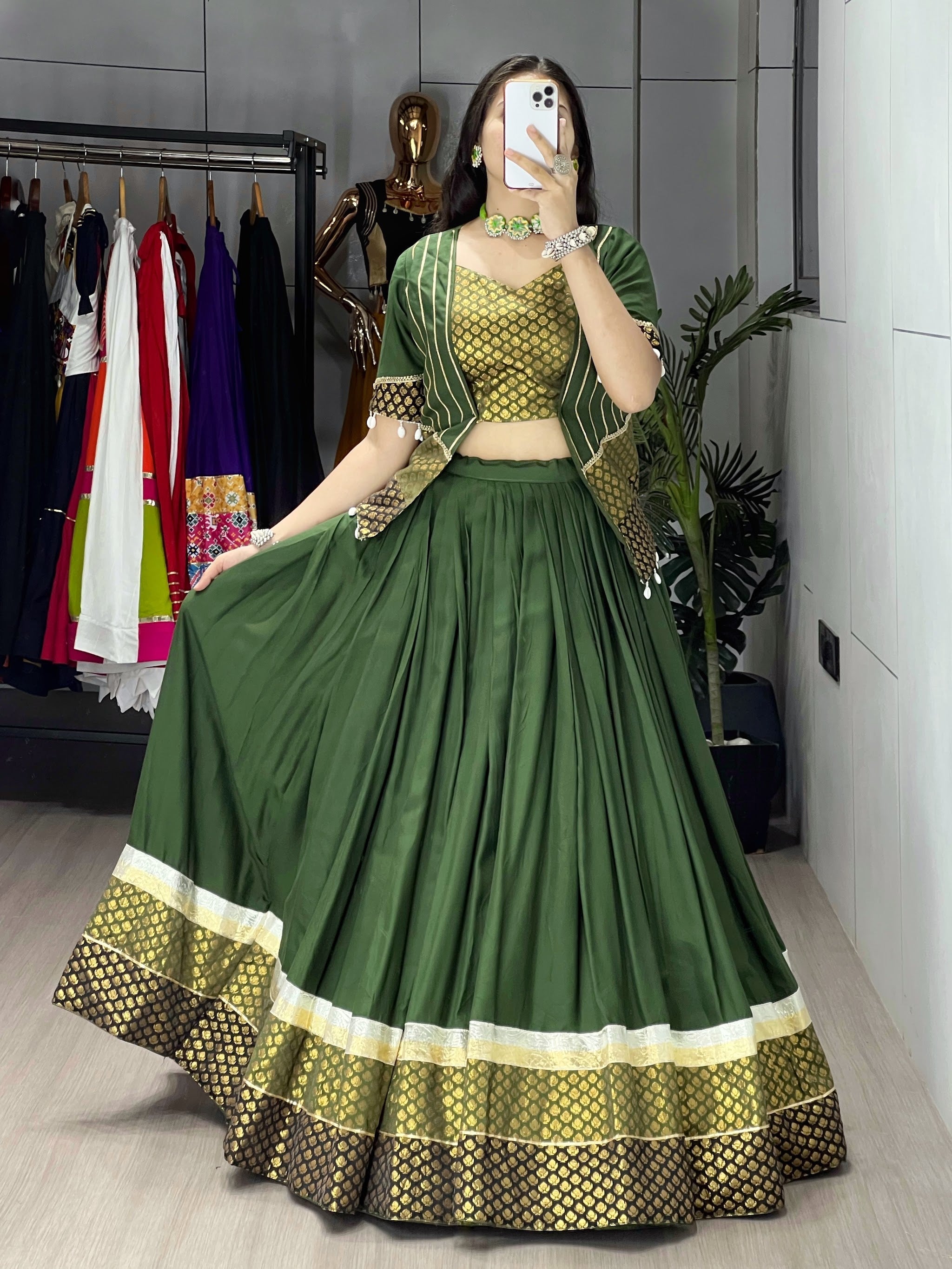 Navratri Mehendi Lehenga Set