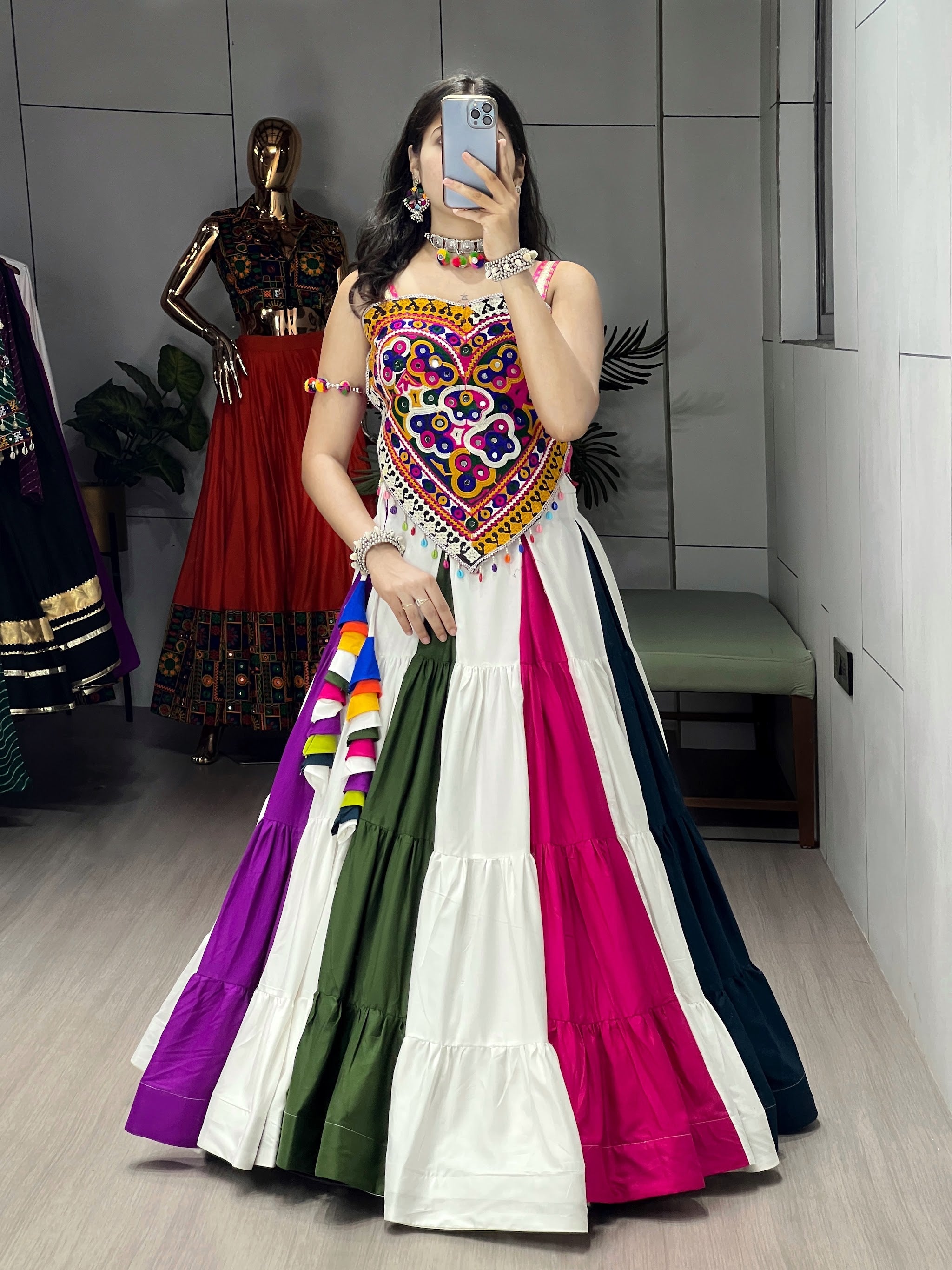 Navratri Multicolor Lehenga Kediya Sets