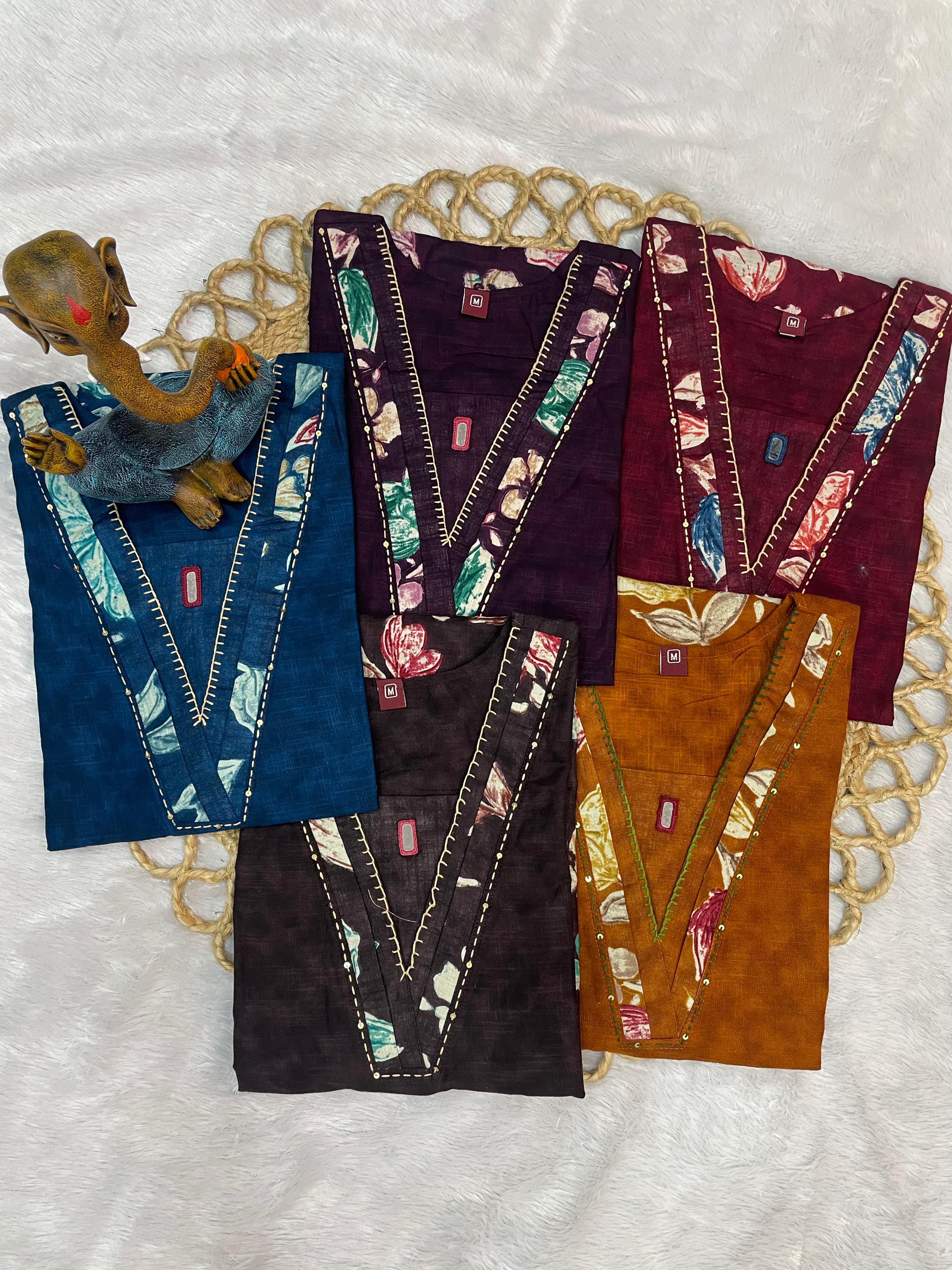 Pure Cotton Printed Co-Ords Set – Maroon
