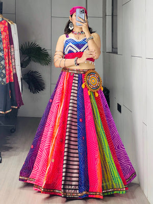 Navratri Multicolor Rangili Lehenga Set