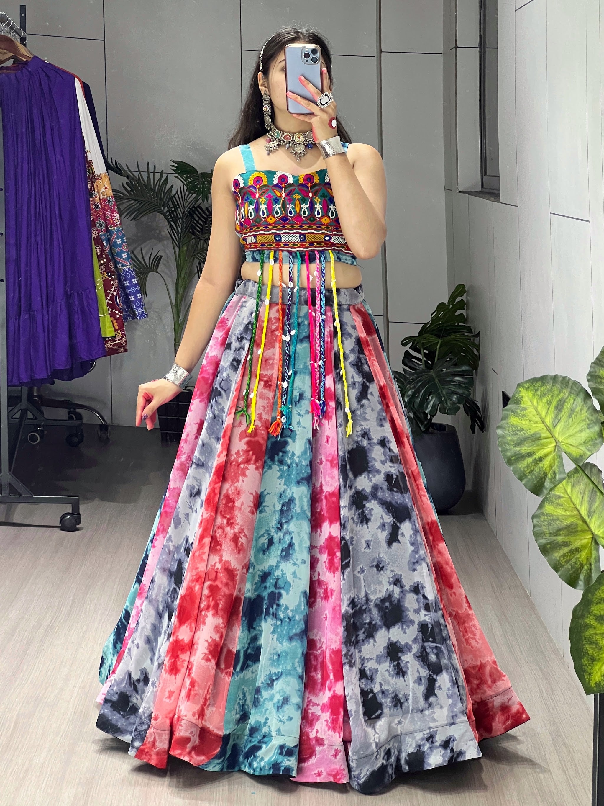 Navratri Multicolor Radhaa Lehenga Set