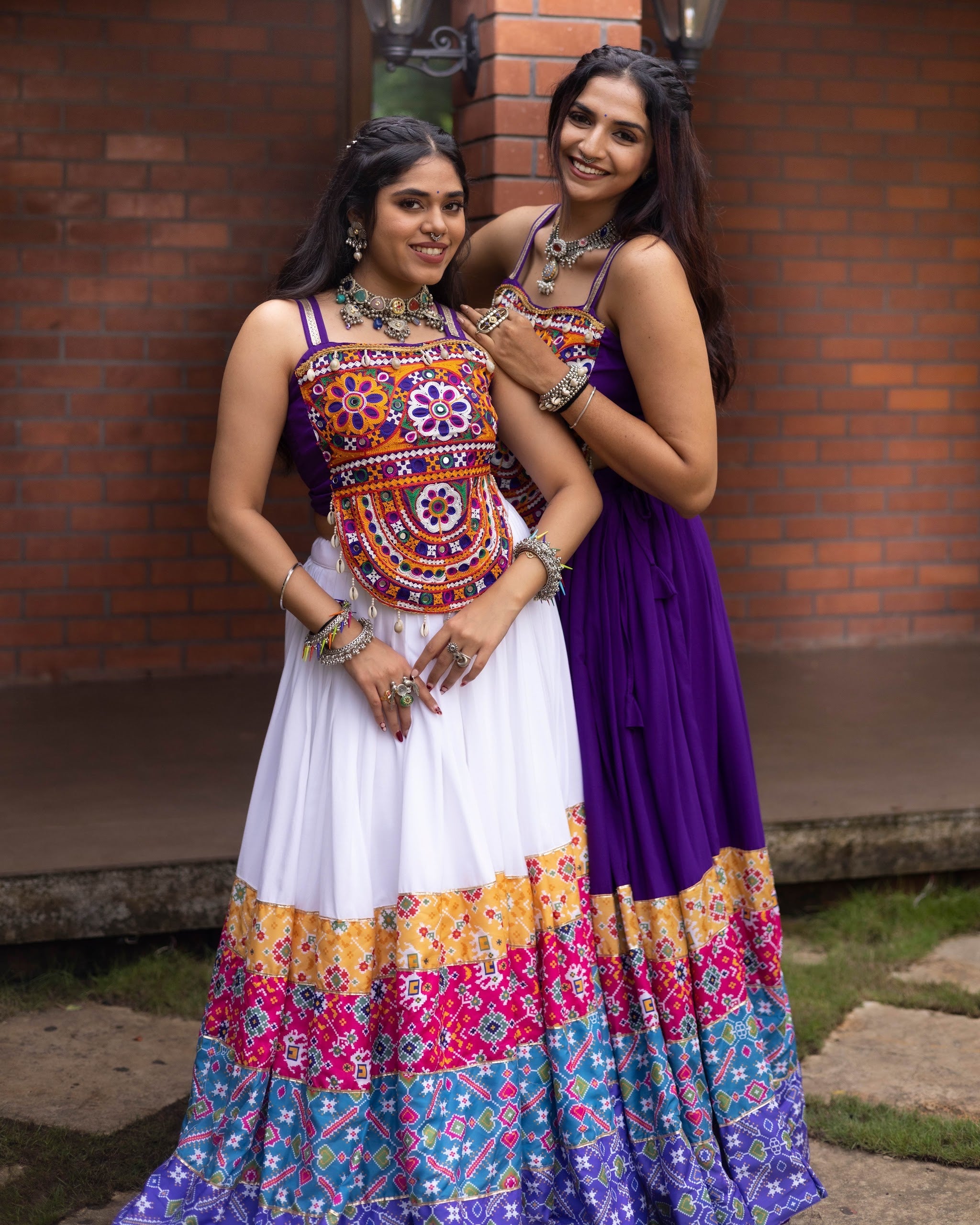 Navratri Purple Rangat Lehenga Set
