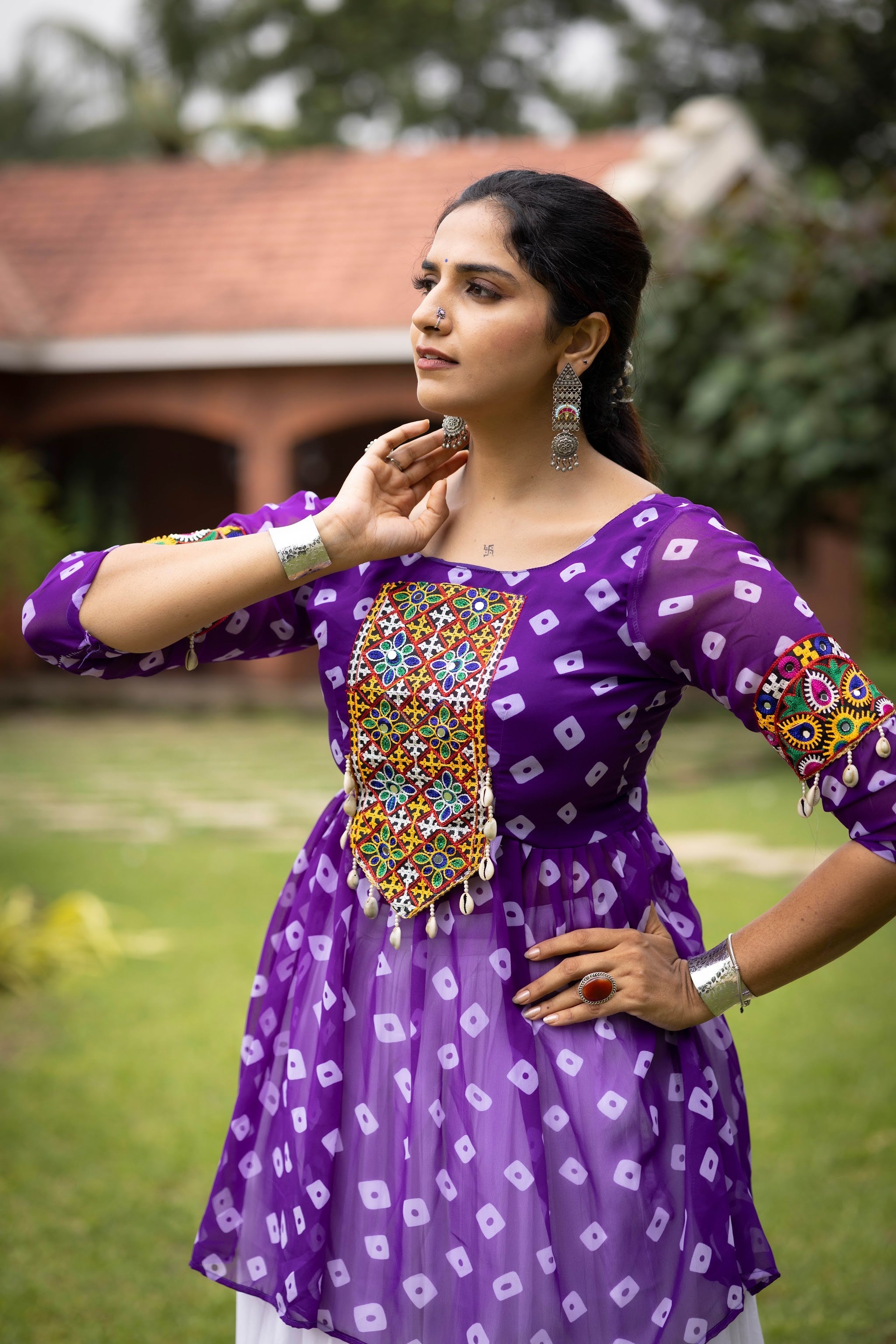 Navratri Purple Megha Lehenga Set