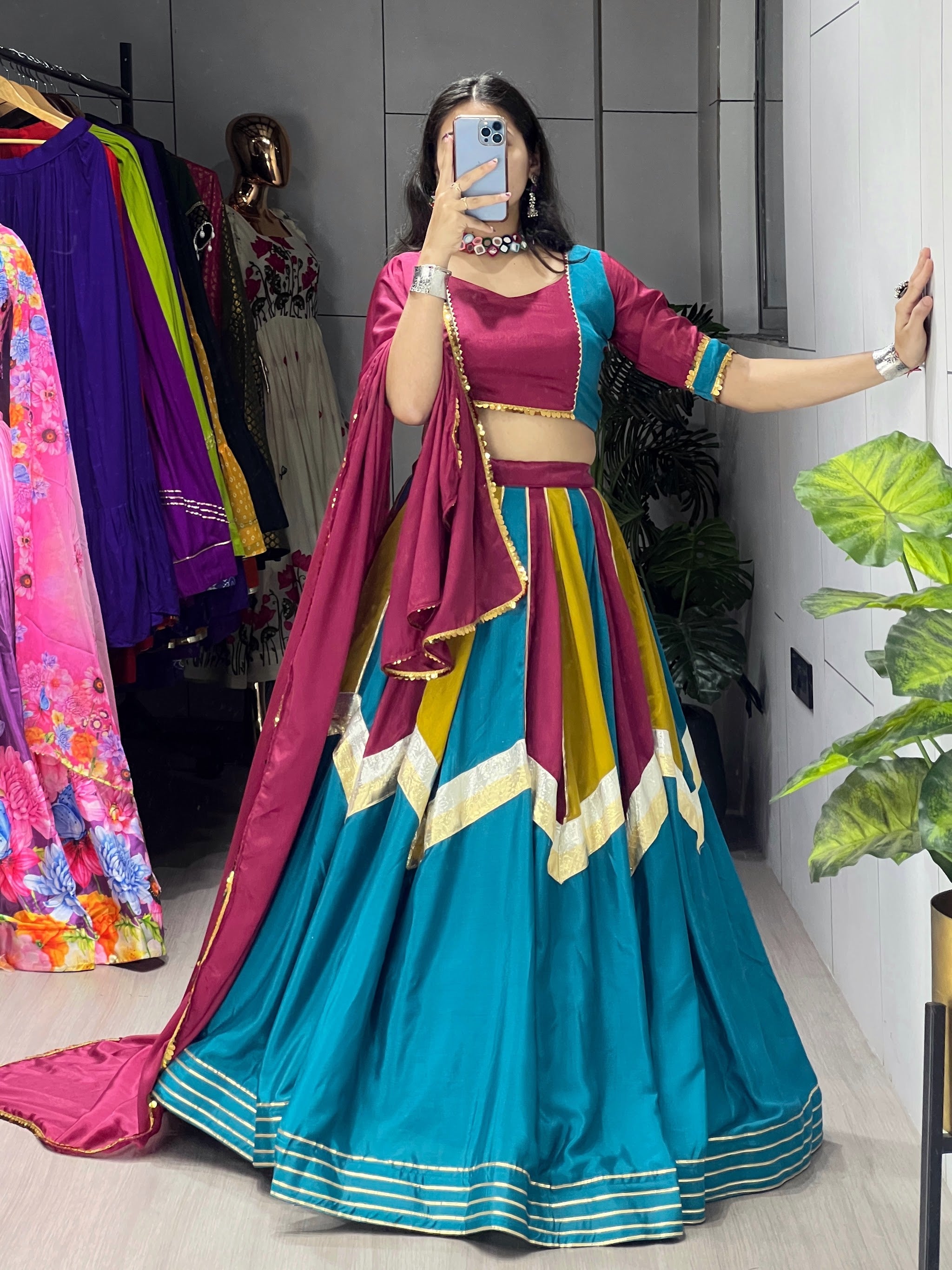 Navratri Multicolor Lehenga Set