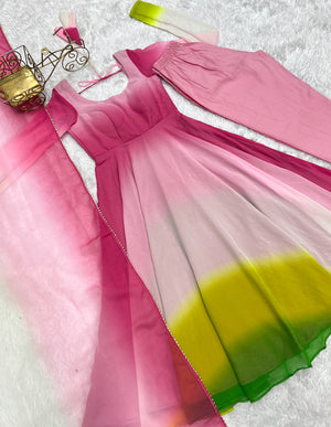 Georgette Designer Anarkali Set – Onion