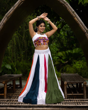 Navratri Multicolor Rangili Lehenga Set