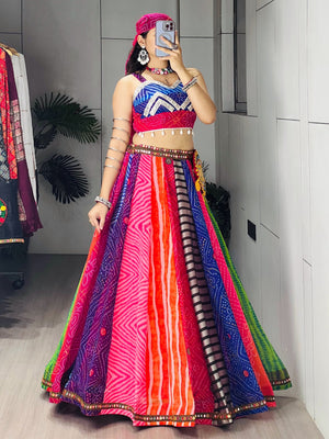 Navratri Multicolor Rangili Lehenga Set