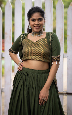 Navratri Mehendi Lehenga Set