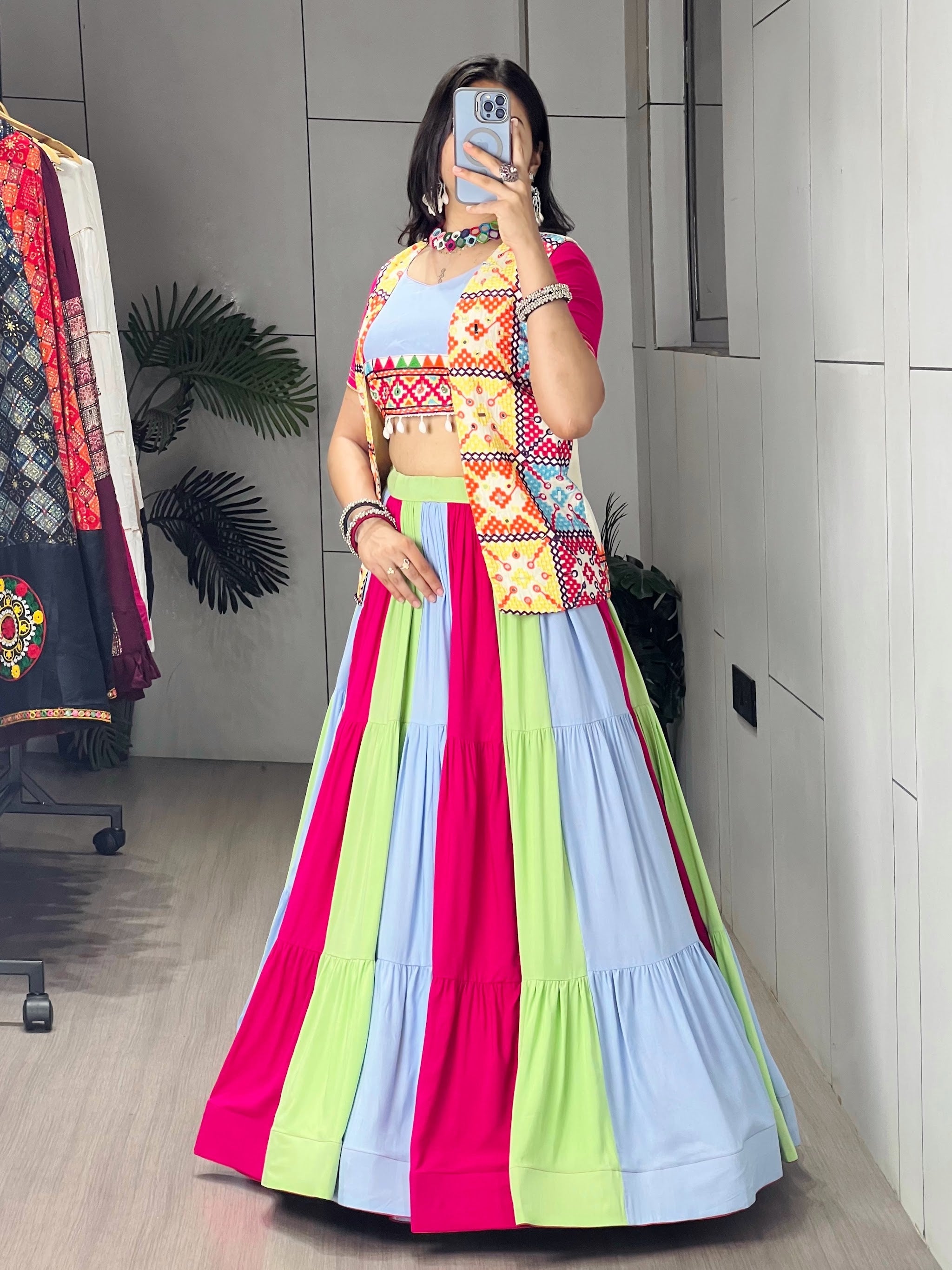 Navratri Triveni Lehenga Set