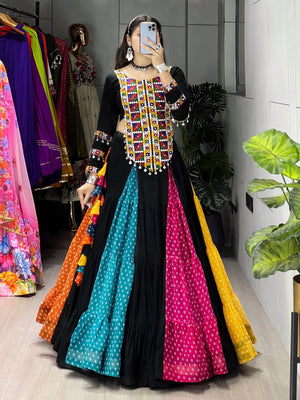 Navratri Multicolor Virangana Lehenga Set