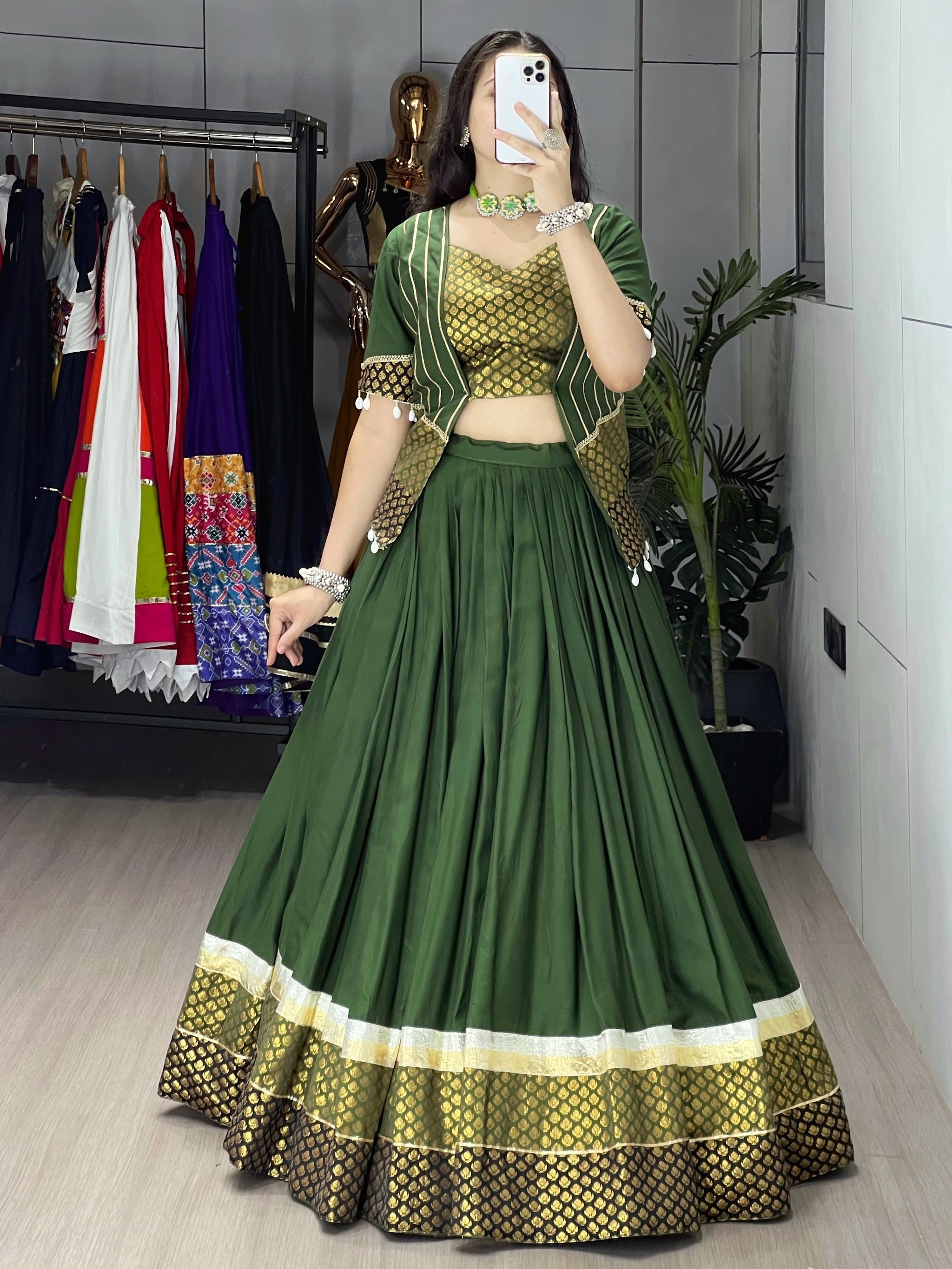 Navratri Mehendi Lehenga Set