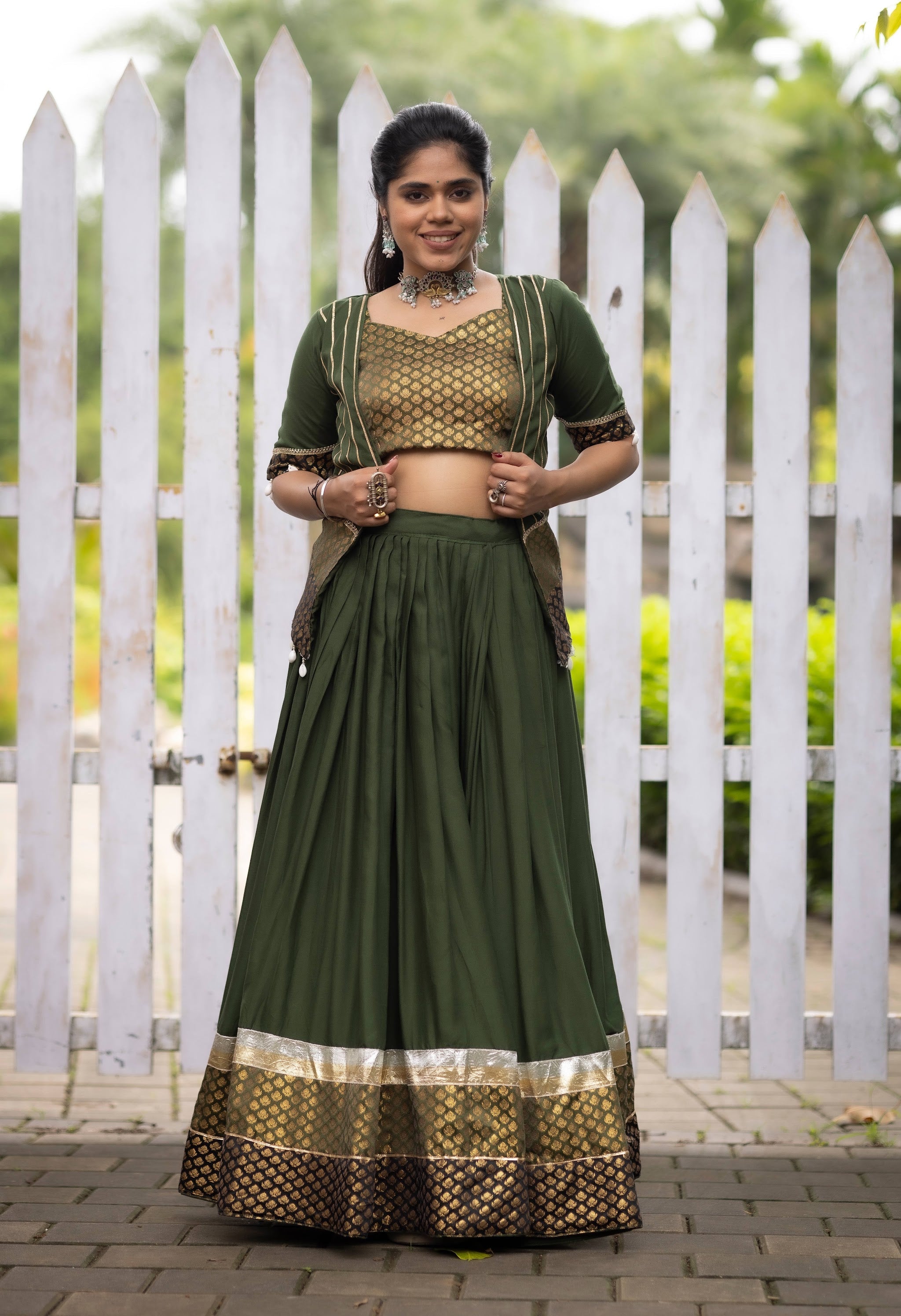 Navratri Mehendi Lehenga Set