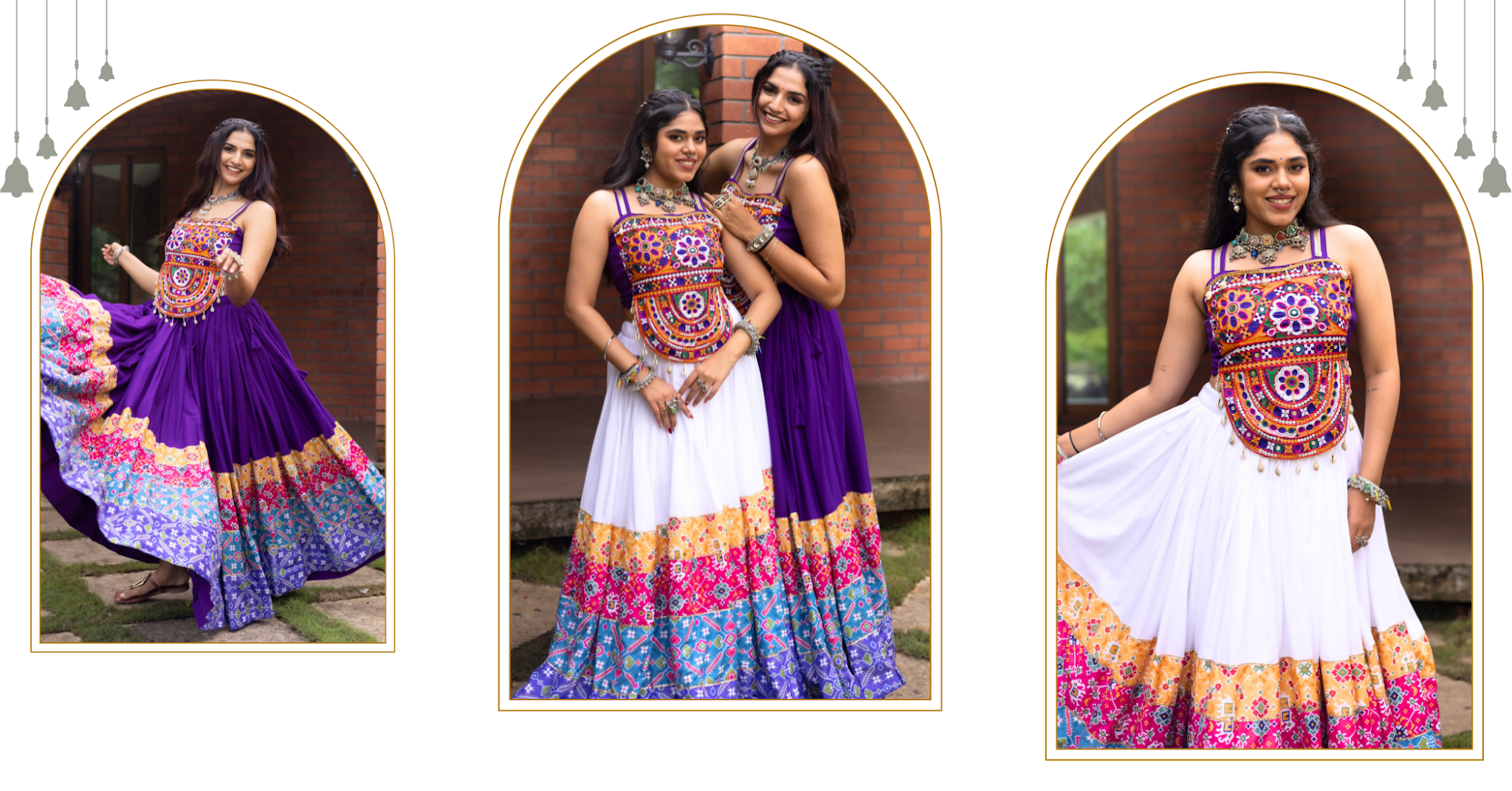 Navratri Purple Rangat Lehenga Set