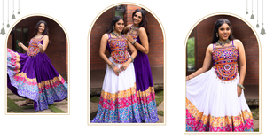 Navratri Purple Rangat Lehenga Set