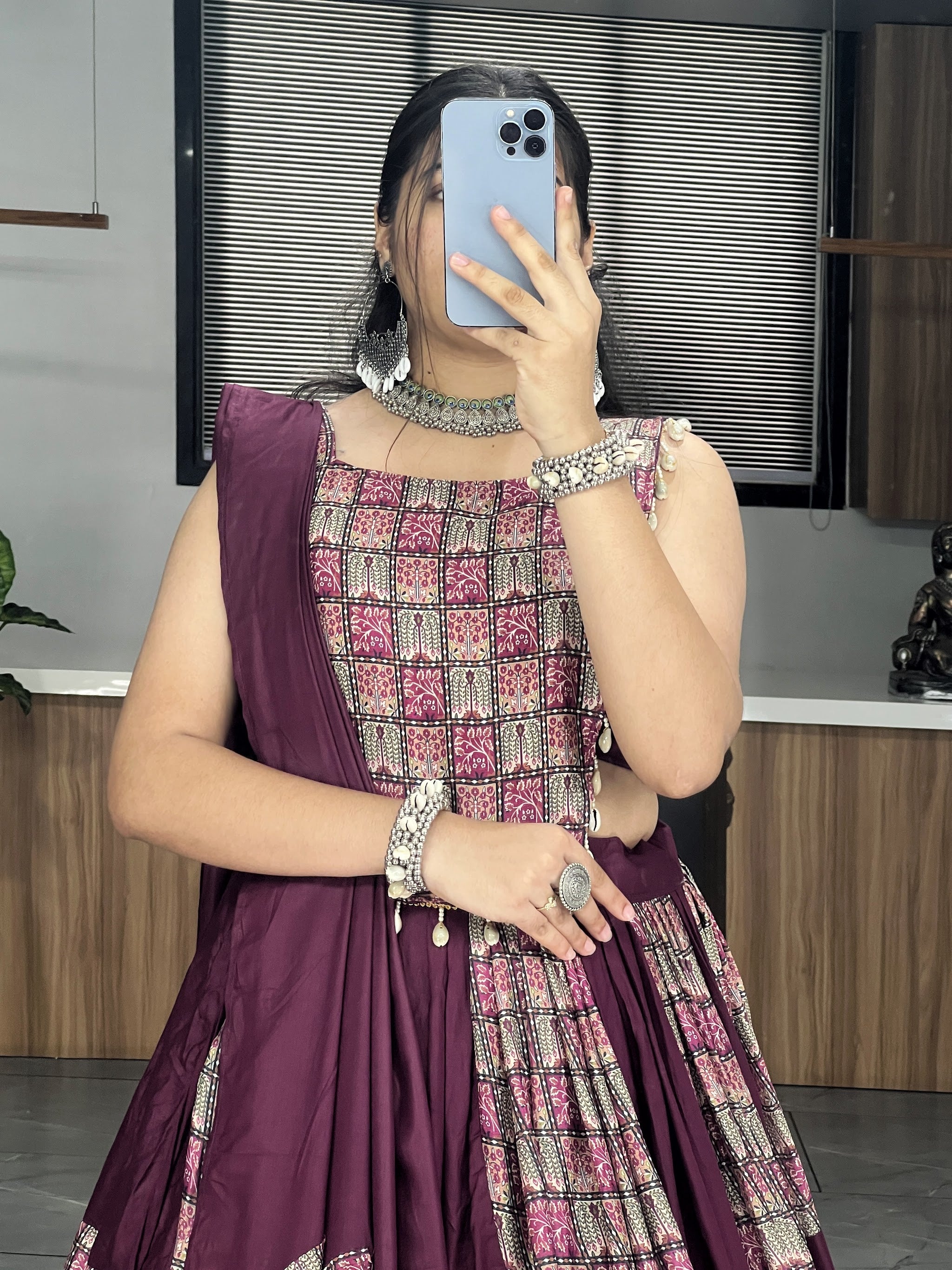 Navratri Wine Sajni Lehenga Set