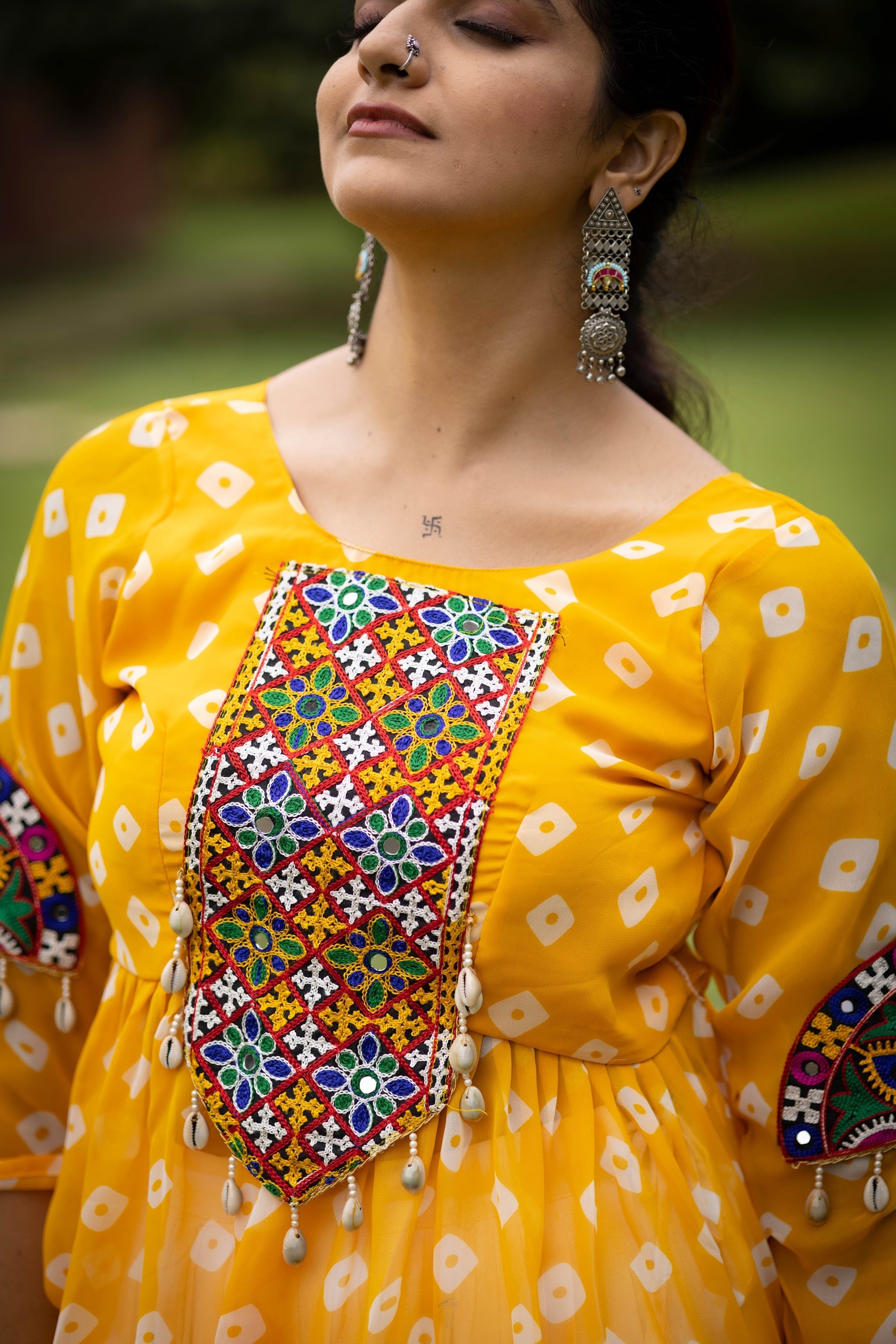 Navratri Yellow Megha Lehenga Set